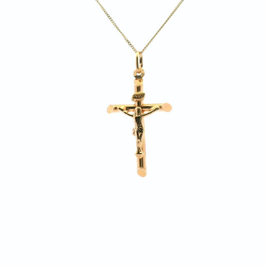 9ct Yellow Gold Crucifix Pendant ONLY