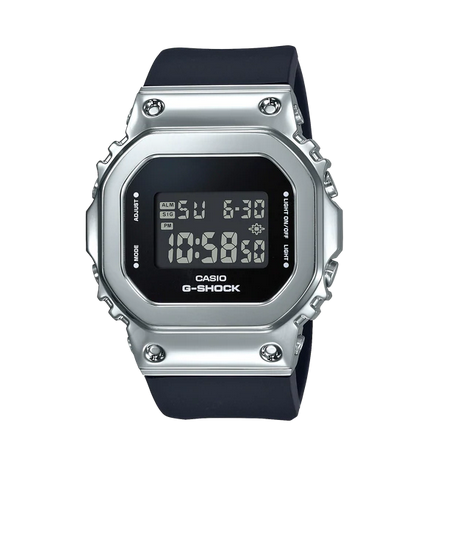 G-Shock Digital Slim Design Silver Dial with Black Resin Strap 200m Water Resistant Quartz Watch Code: GMS5600-1D