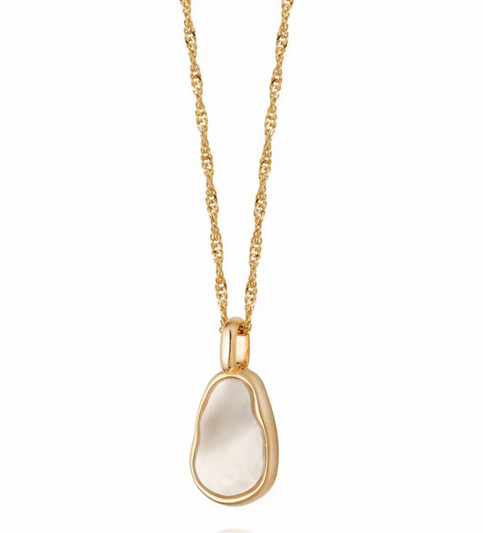 Daisy London 18ct Gold Plated Isla Mother of Pearl Necklace
