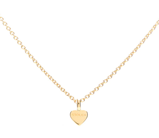 Stolen Girlfriends Club 18ct Yellow Gold Plated Stolen Heart Necklace