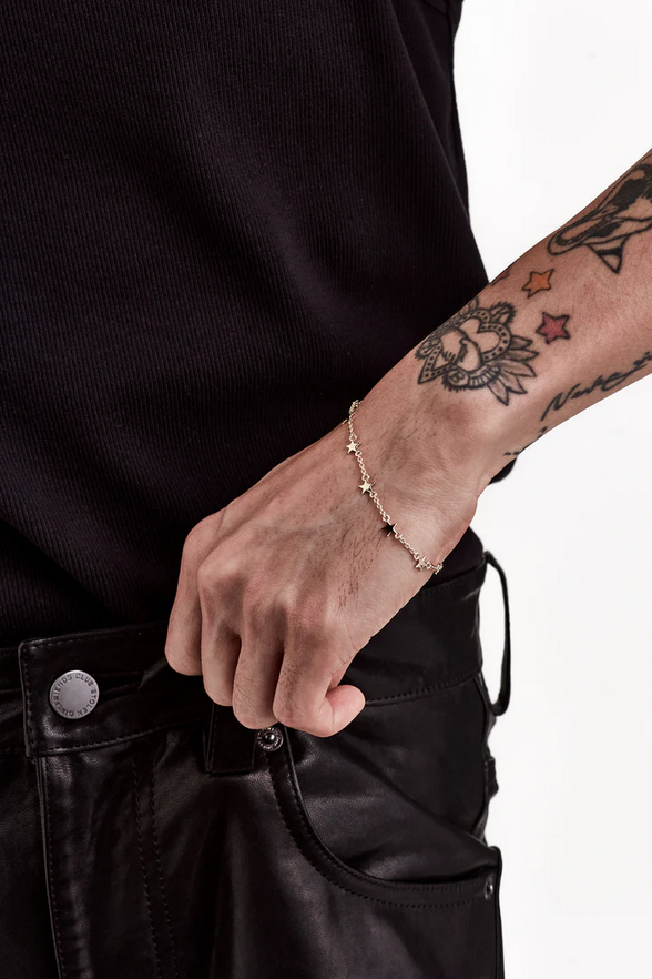 Stolen Girlfriends Club 18ct Yellow Gold Plated Stolen Star  Bracelet