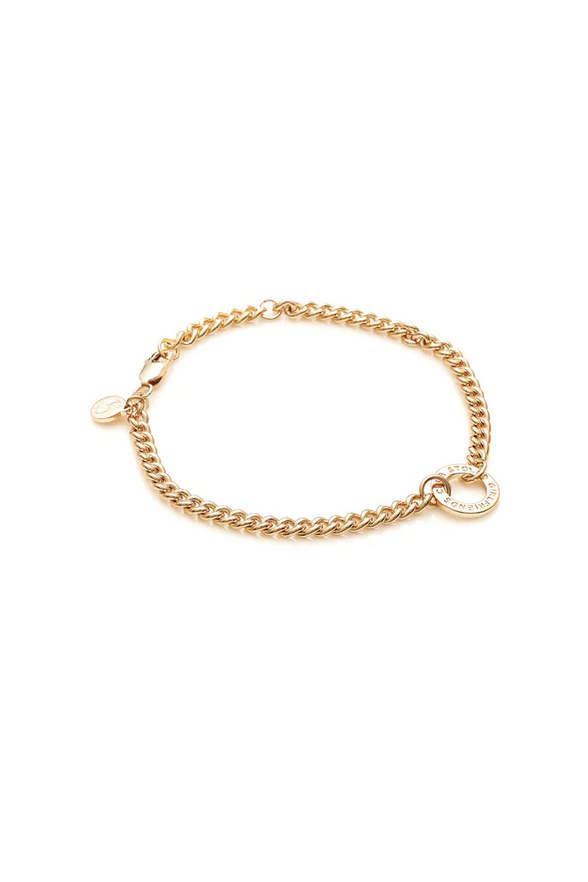 Stolen Girlfriends Club 18ct Yellow Gold Plated Halo Bracelet