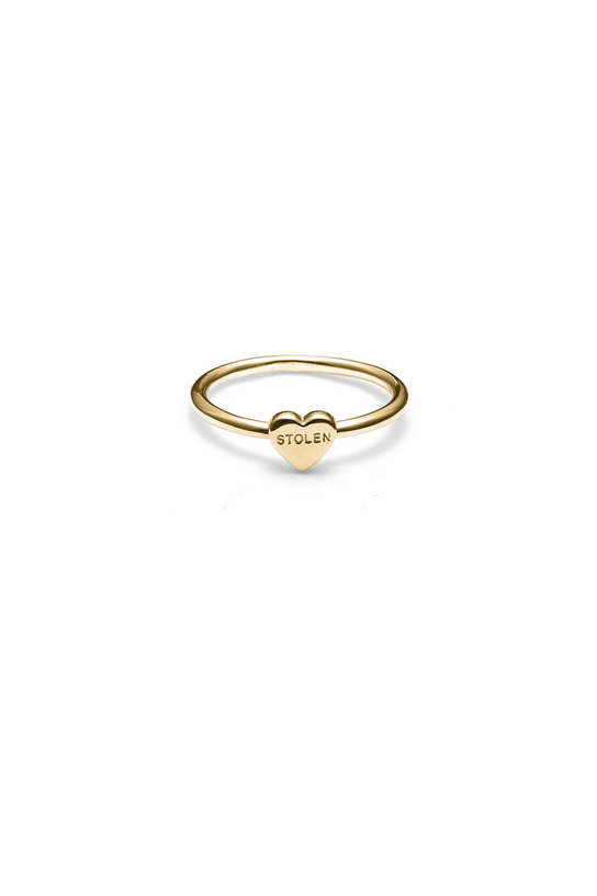 Stolen Girlfriends Club 18ct Yellow Gold Plated Baby Stolen Heart Ring