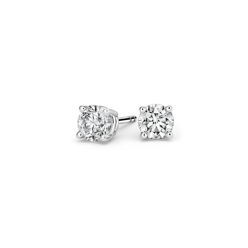 Lab Grown Diamond 14ct White Gold 0.77ct Stud Earrings