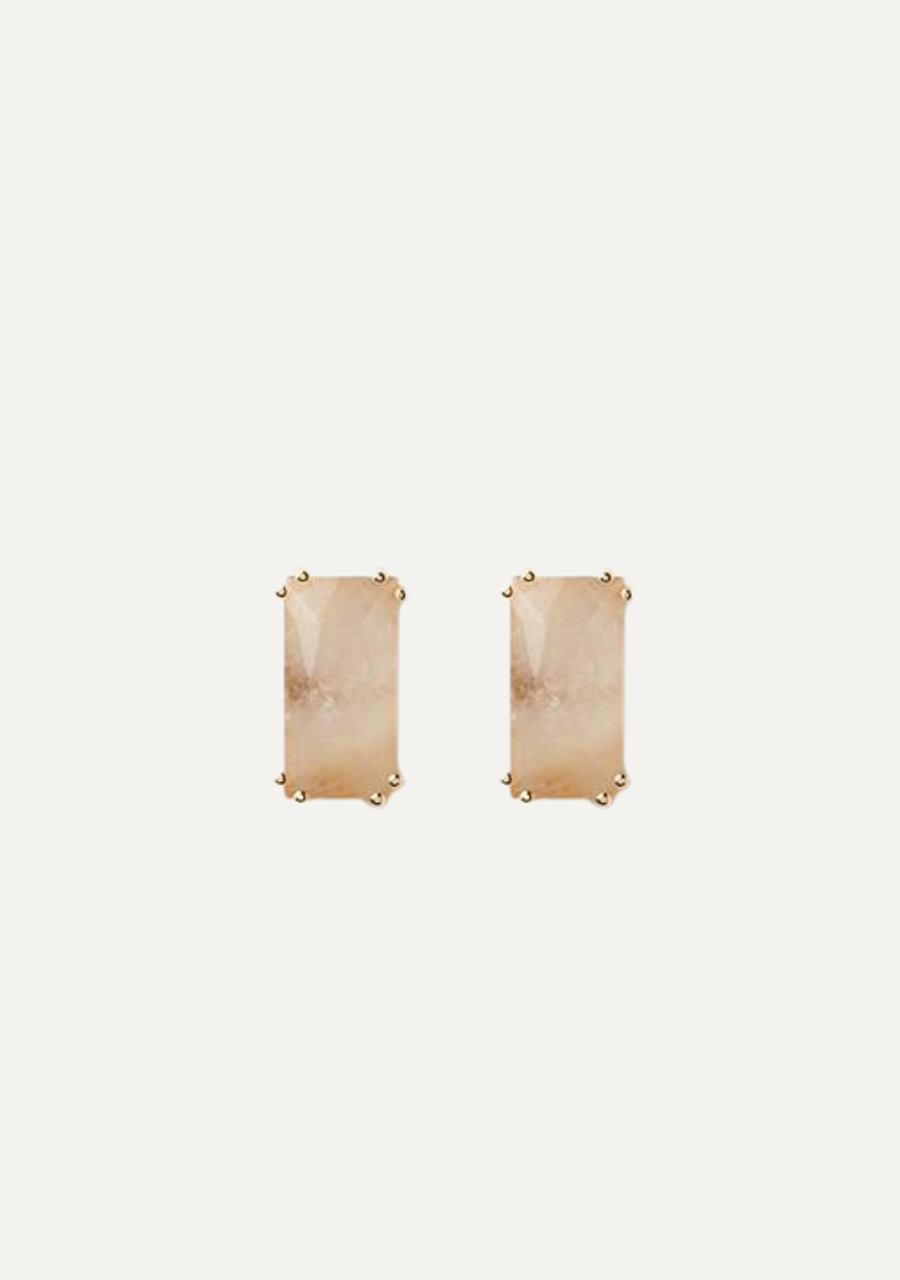 PD Paola 18ct Yellow Gold Plated Maiko Rutile Quartz Earrings