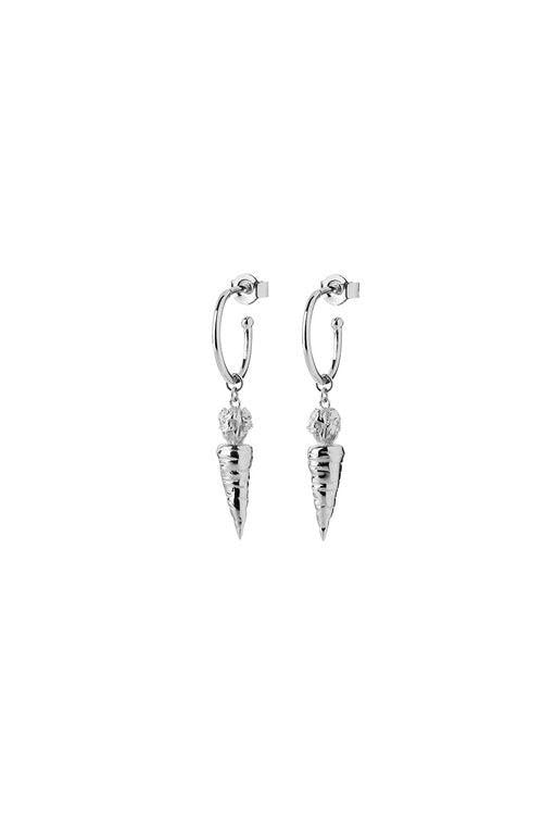 Karen Walker Sterling Silver Carrot Earrings