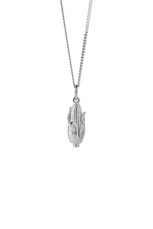 Karen Walker Sterling Silver Sweet Corn Necklace