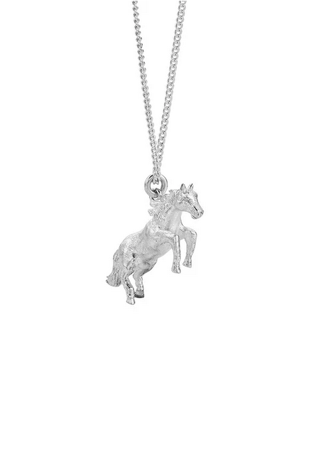 Karen Walker Sterling Silver Lunar Horse Necklace