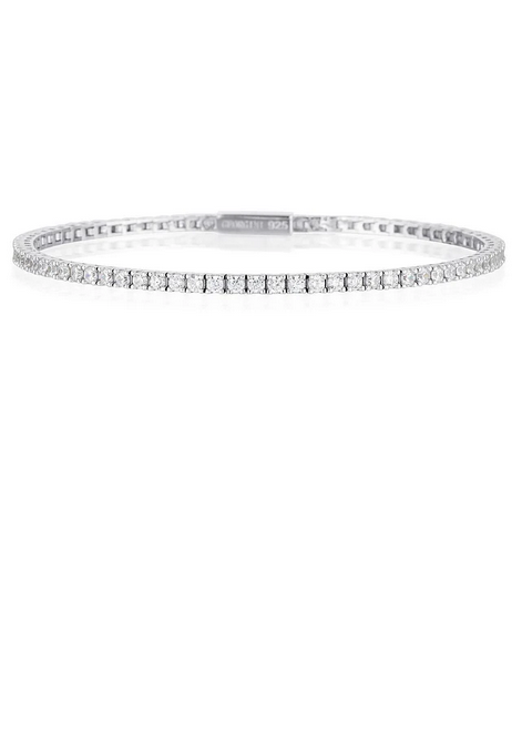 Georgini Sterling Silver Selena 2mm Tennis Bracelet