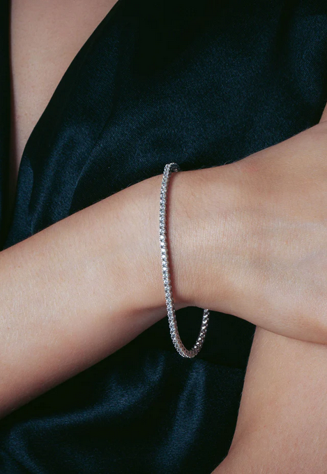 Georgini Sterling Silver Selena 2mm Tennis Bracelet