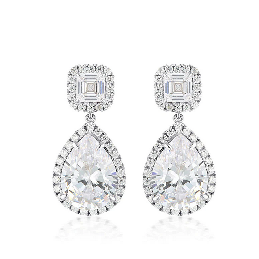 Georgini Sterling Silver Liandra Love is in the Air Drop Earrings