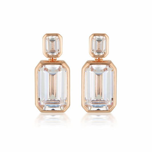 Georgini Rose Gold Plated Luxe Sontuosa Earrings