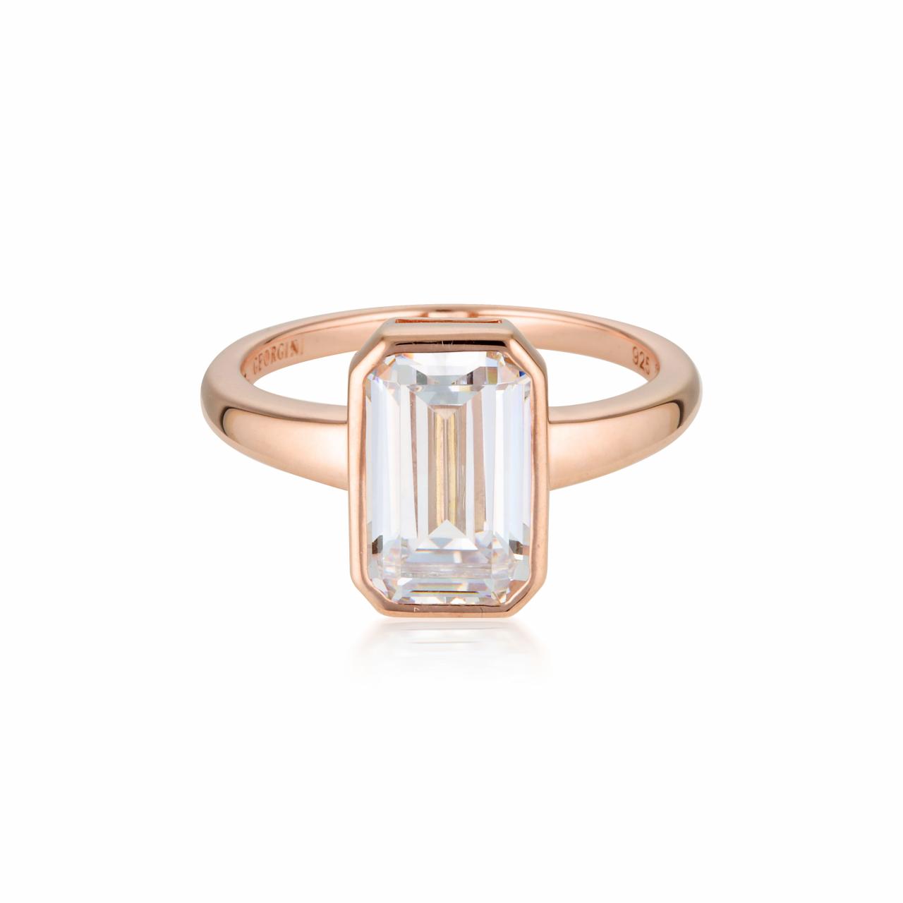 Georgini Rose Gold Plated Luxe Sontuosa Ring