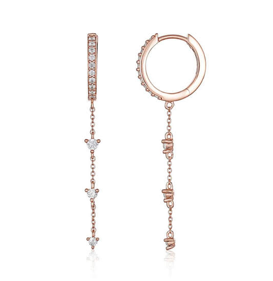 Georgini Rose Gold Plated Heirloom Loved Earrings