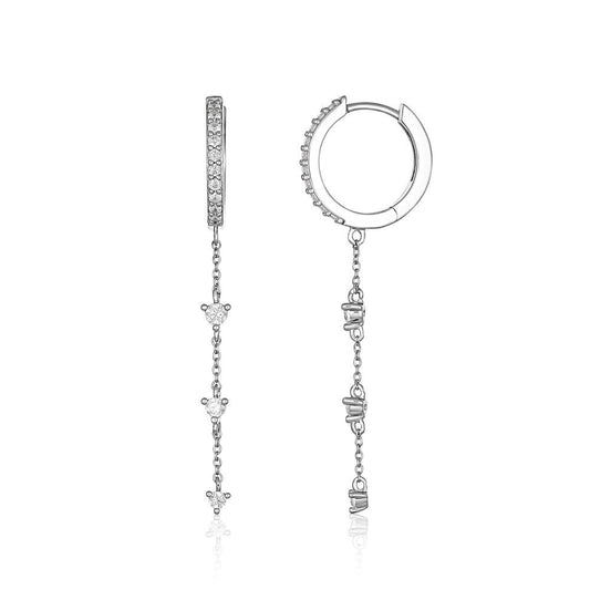 Georgini Sterling Silver Heirloom Loved Earrings