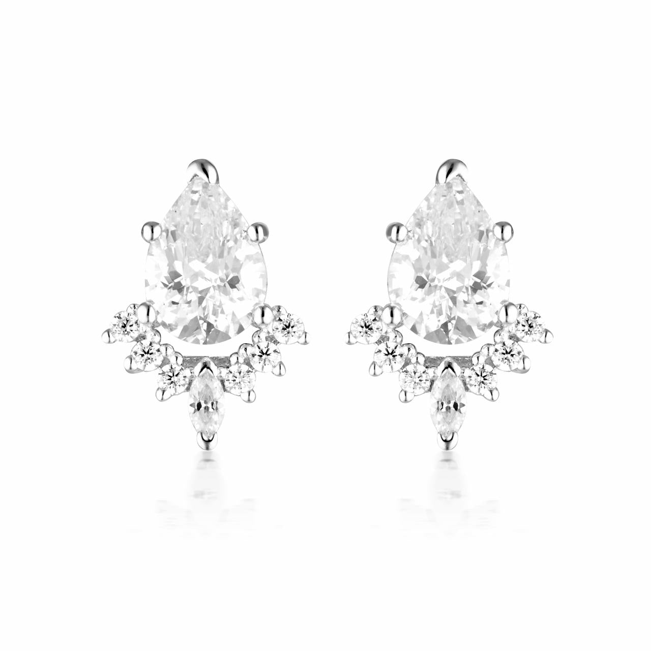 Georgini Sterling Silver Iconic Bridal Penelope Earrings