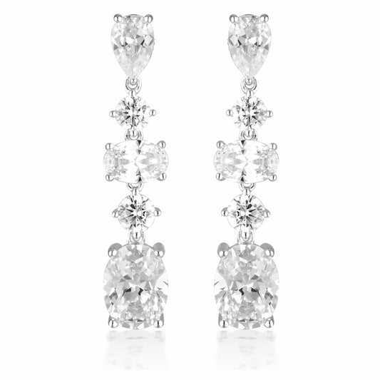 Georgini Sterling Silver Iconic Bridal Christina Earrings