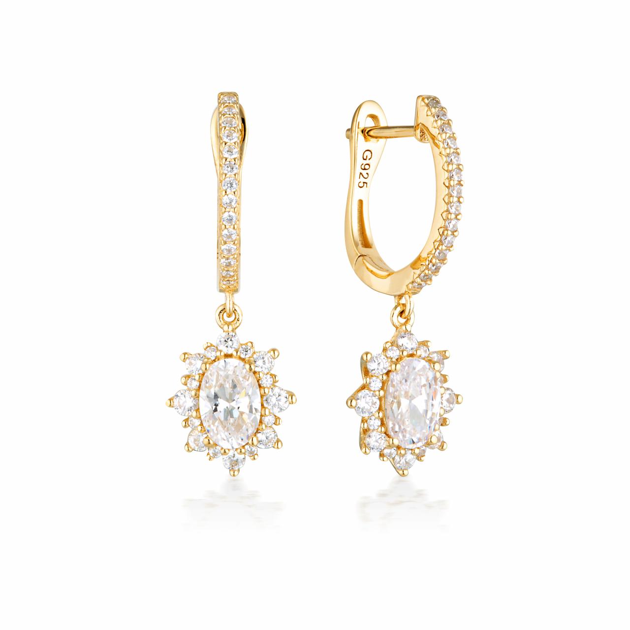 Georgini Rose Gold Plated Iconic Bridal Eloise Earrings