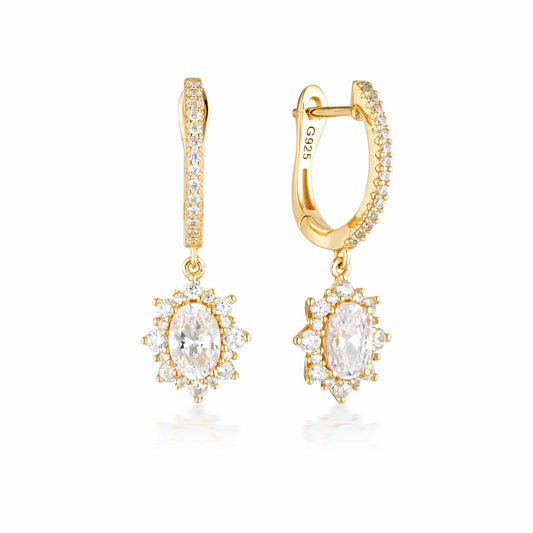 Georgini Rose Gold Plated Iconic Bridal Eloise Earrings