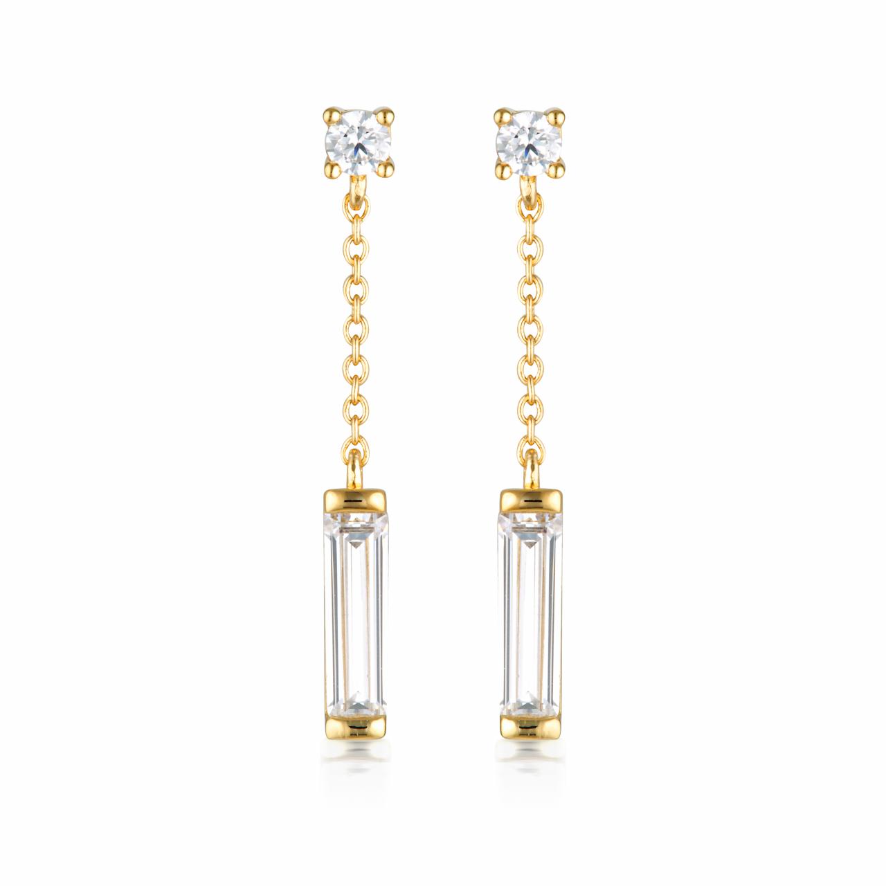 Georgini Gold Plated Layered Edit Tlieta Earrings