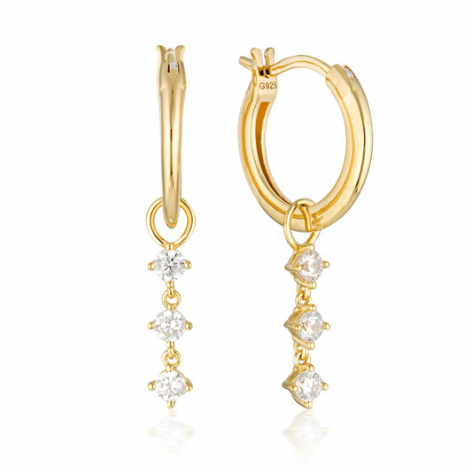 Georgini Gold Plated Spring Sorbet Matcha Magic Earrings