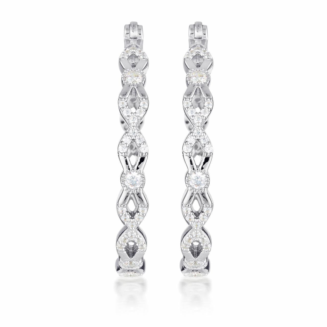 Georgini Sterling Silver Red Carpet Ovation Earrings