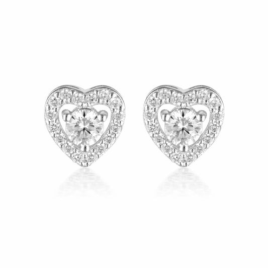 Georgini Sterling Silver Signature Sealed With a Kiss Earrings