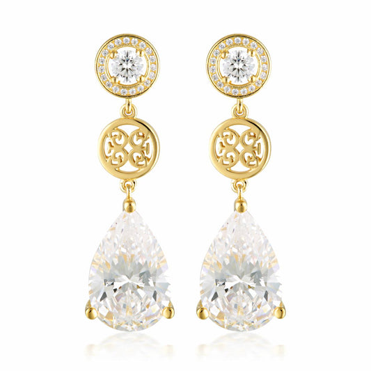 Georgini Gold Plated Signature Memento Earrings