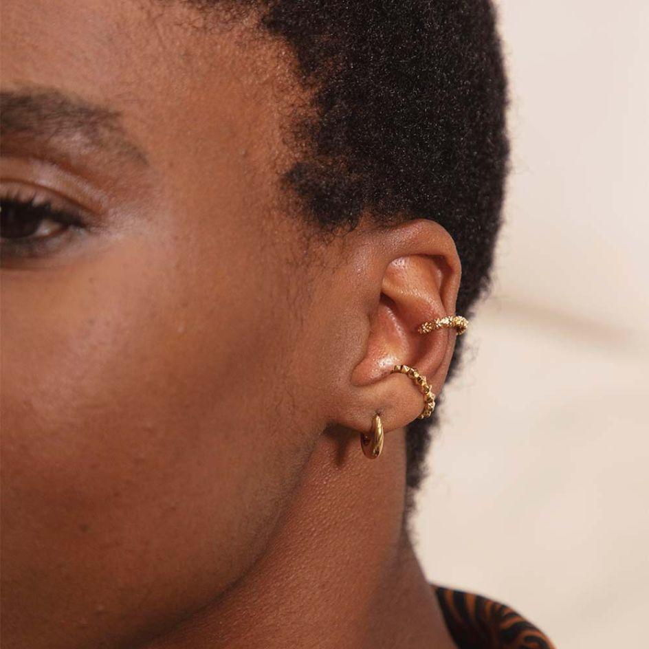 Daisy London Gold Plated Iota Ear Cuff Earring