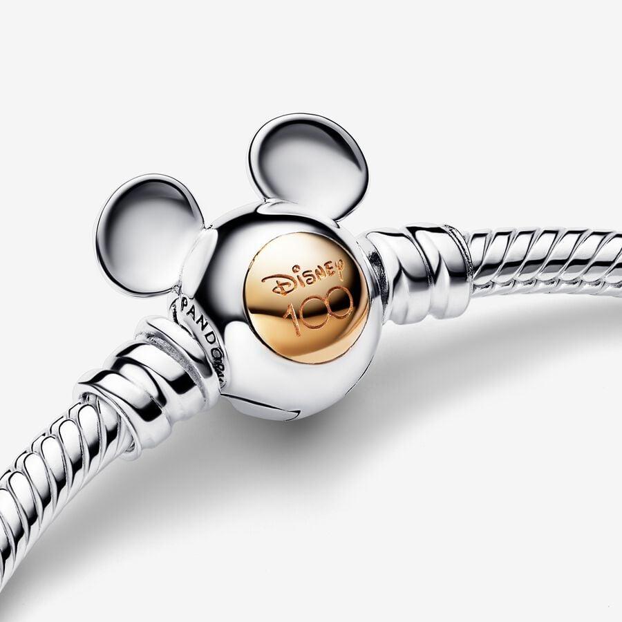 Pandora Sterling Silver Disney 100th Anniversary Moments Snake Chain Bracelet 592514c00