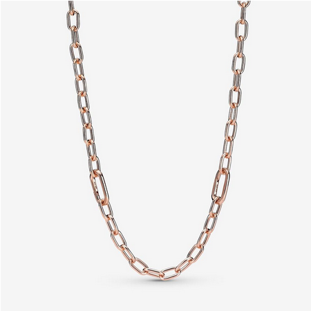 Pandora ME 14ct Rose Gold Plated Small-Link Chain Necklace