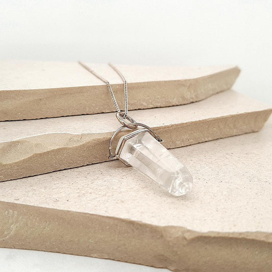 Sterling Silver Crystal Pendant