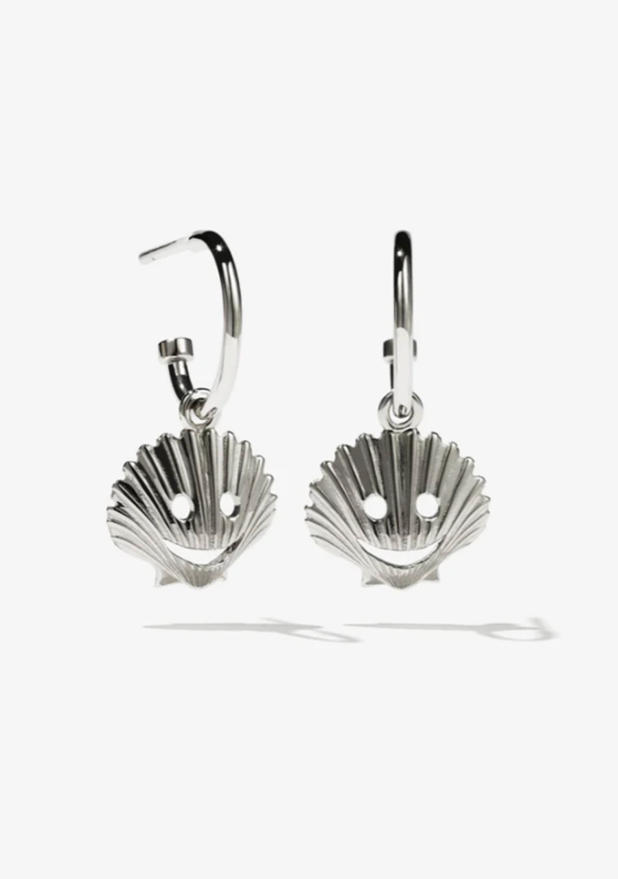 Meadowlark Sterling Silver Nell Shell Hoops