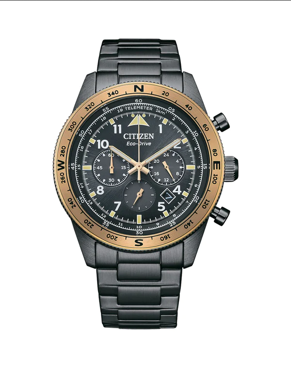 Citizen Gents Eco-Drive Black Dial 100M WR Watch