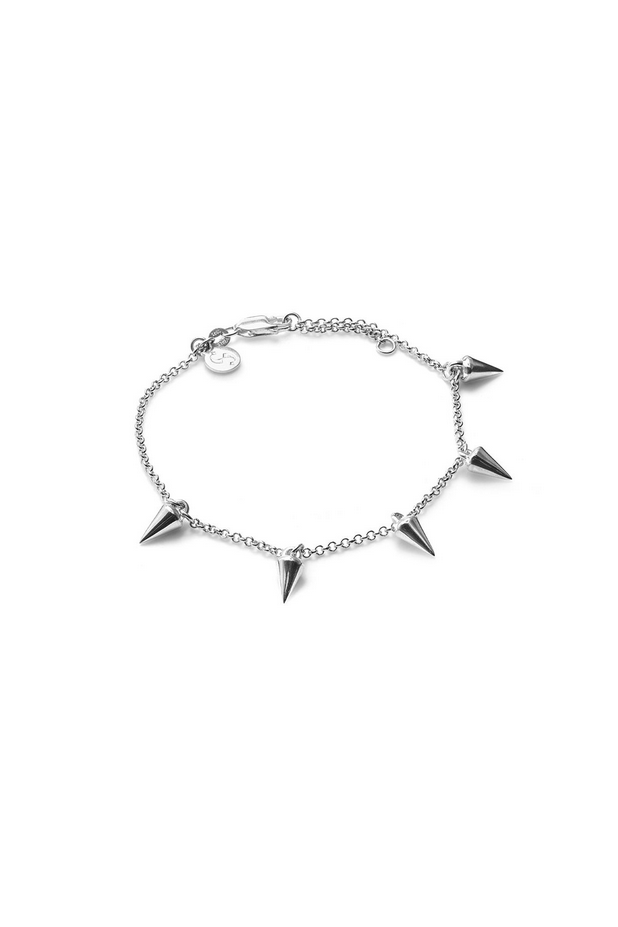 Stolen Girlfriends Club Sterling Silver Falling Spikes Bracelet