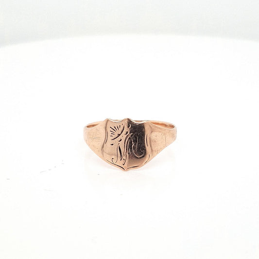 9ct Rose Gold Signet Ring