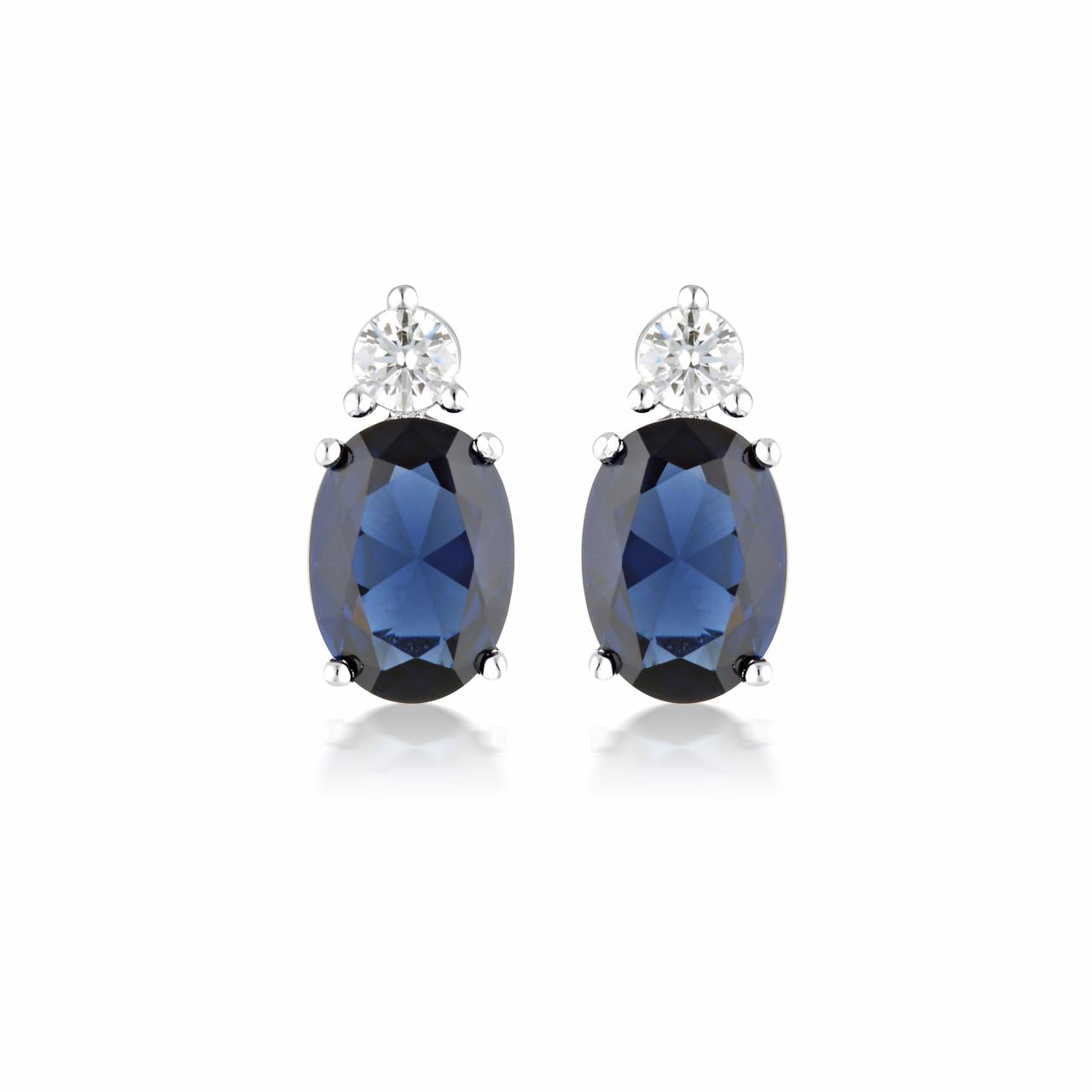 Georgini Sterling Silver Aurora Australis Blue Earrings