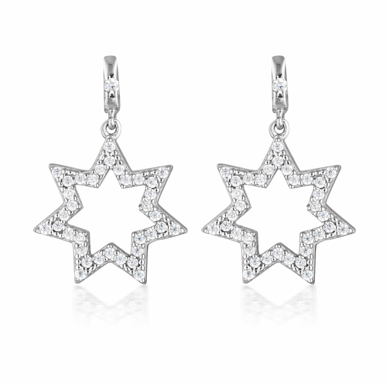 Georgini Sterling Silver Star Earrings
