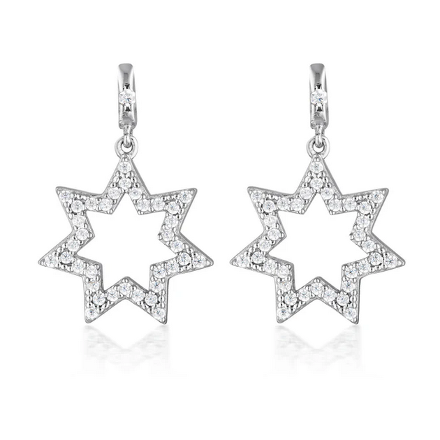 Georgini Sterling Silver Star Earrings
