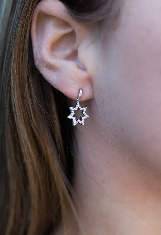 Georgini Sterling Silver Star Earrings