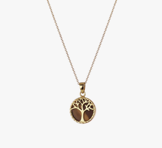 Evolve Tree of Life Necklace Gold Plated (Strength)