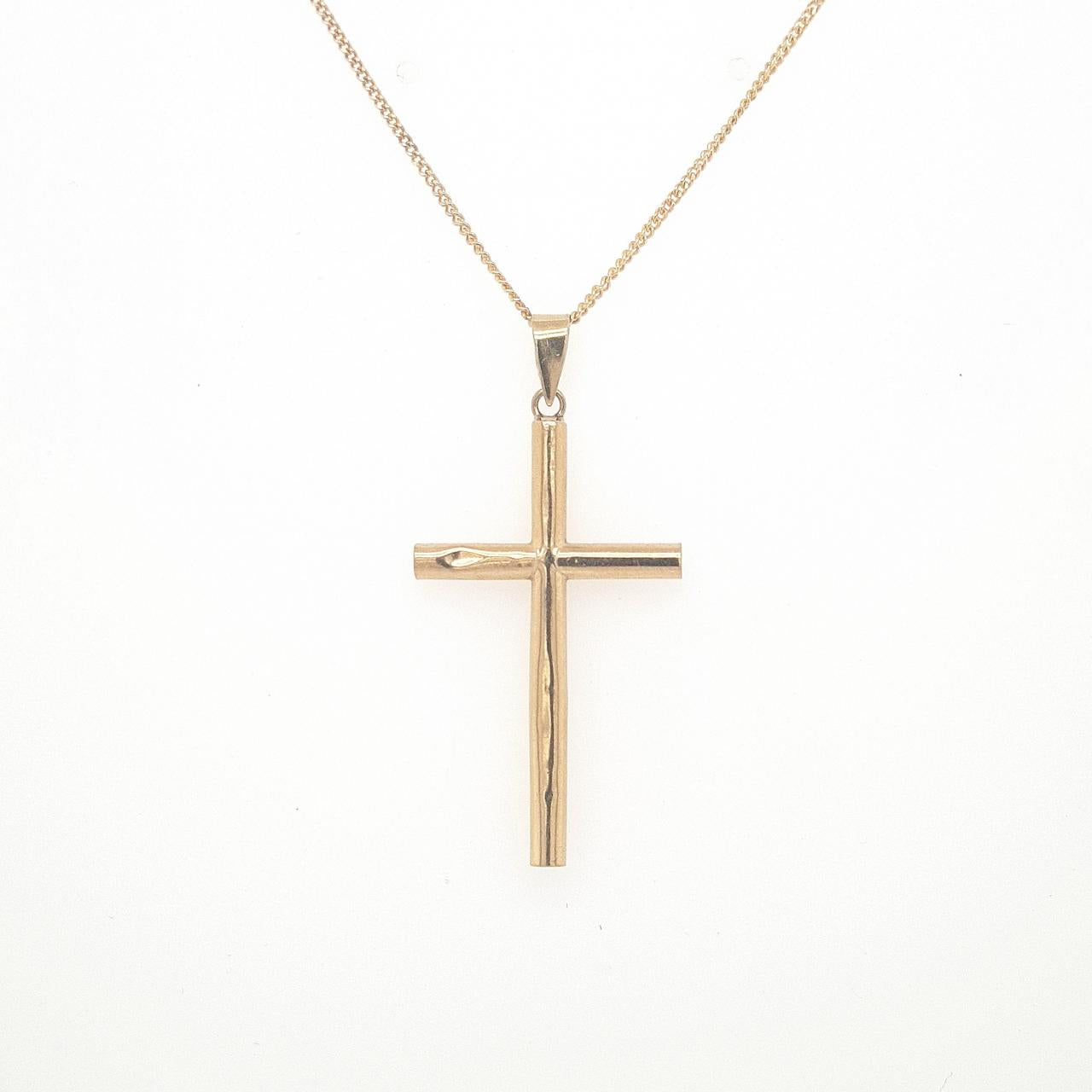 9ct Yellow Gold Large Cross Pendant