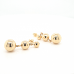 9ct Yellow Gold 3 Graduated Ball Stud Earrings