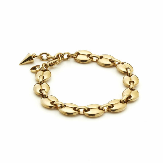 Silk & Steel Stainless Steel Gold Plated Mariner Bracelet