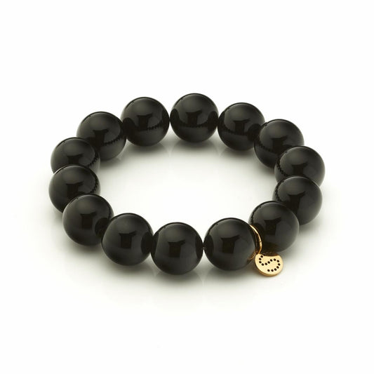 Silk & Steel Luna Bracelet Black Onyx