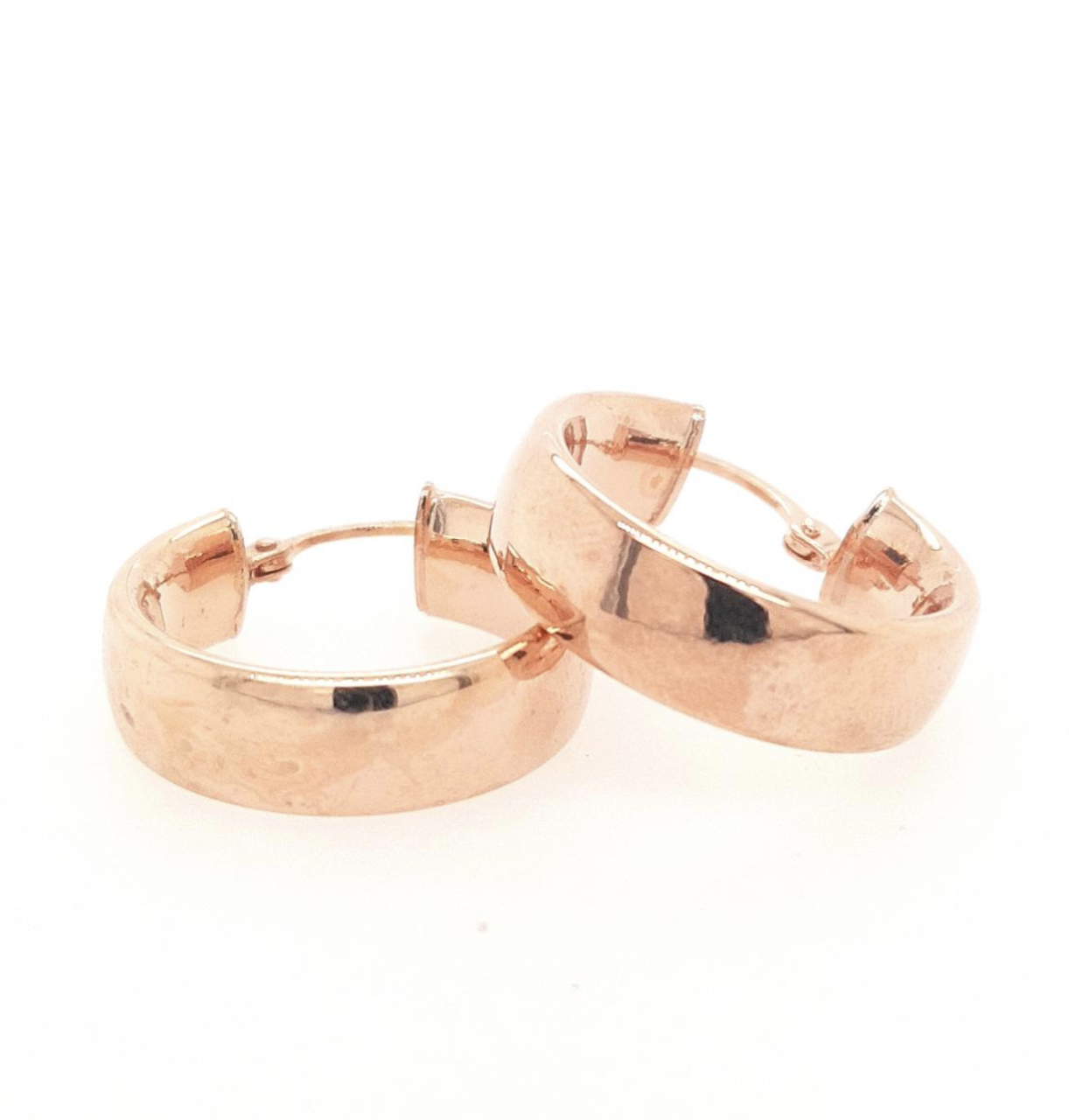 9ct Rose Gold 6mm Comfort Tube Hoop Earrings