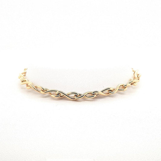 9ct Yellow Gold Figure 8 Paperlink Bracelet