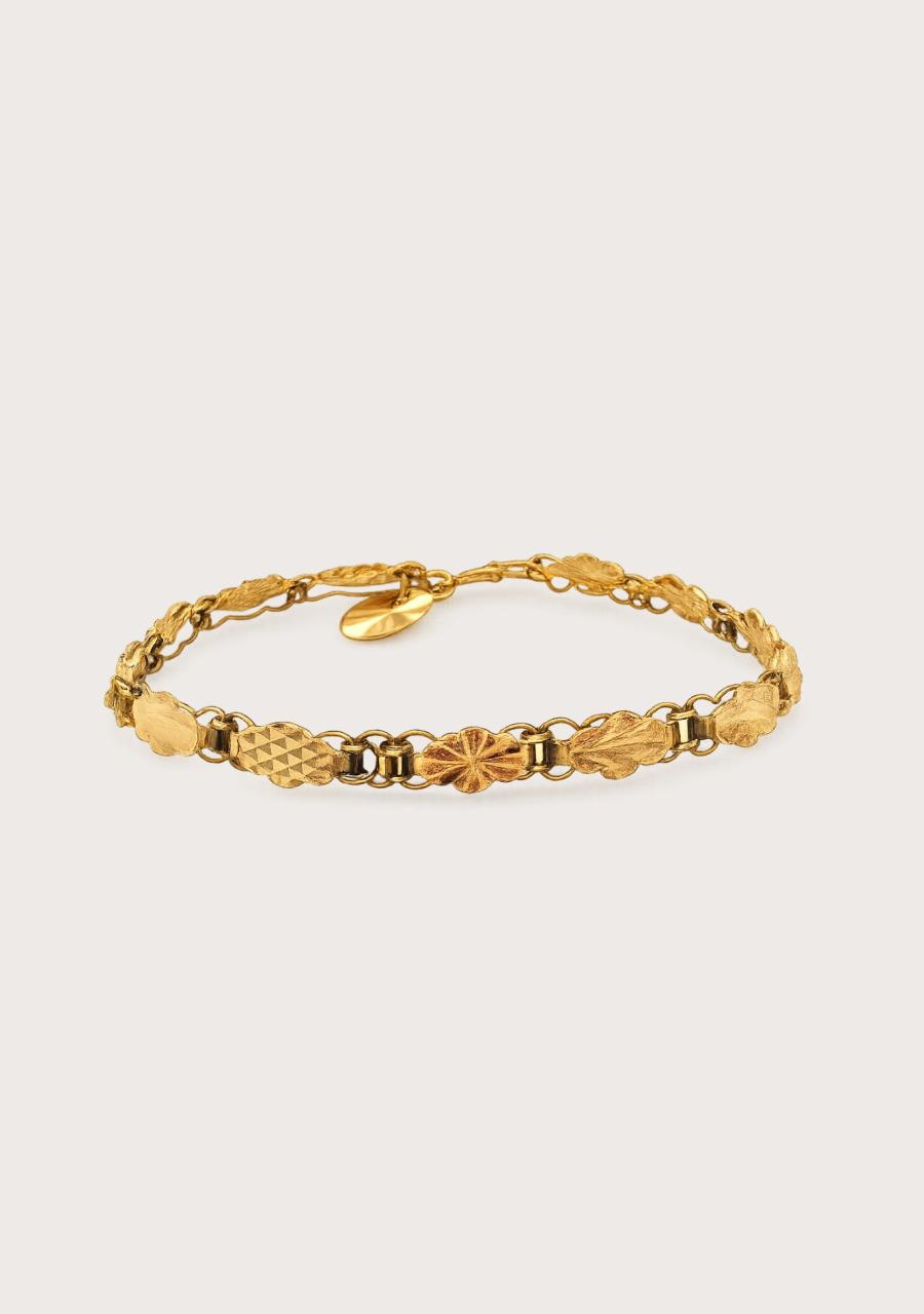 Estate 22ct Yellow Gold Faceted Bracelet