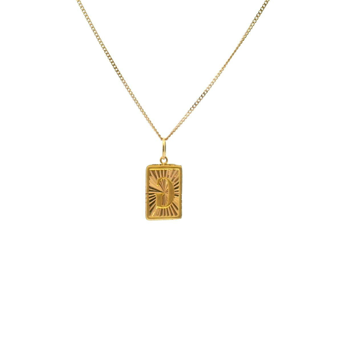 Estate G Initial Pendant