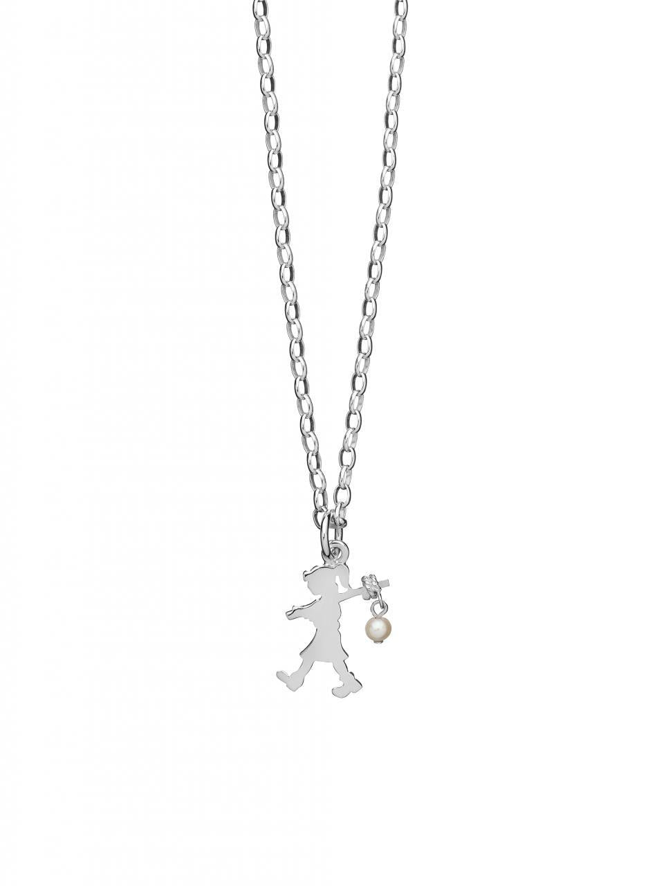 Karen Walker Sterling Silver Girl With A Pearl Necklace
